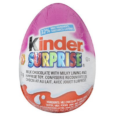 Kinder Suprise Girls Sgl Egg 20GR