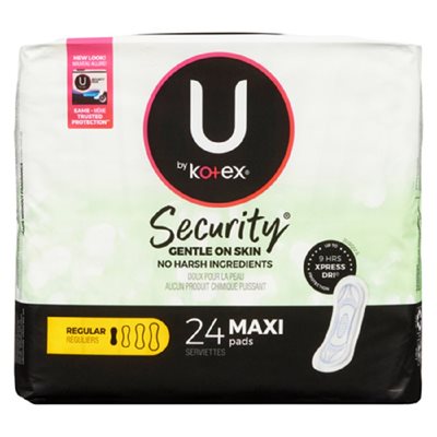 UByKotex Pads Maxi Regular 24UN