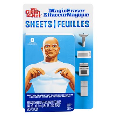 MrClean Magic Eraser Sheet 8Pk 1UN