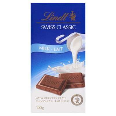 Lindt Swiss Classic Milk Choc 100GR