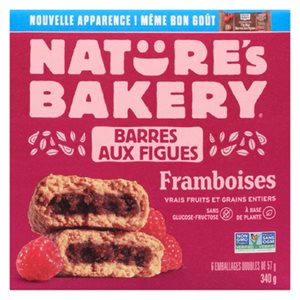 NATBAKERY BAR FIGUES FRAMBOISES 340GR