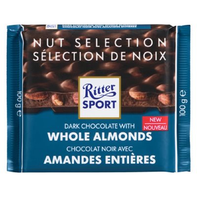 RitterSp Almonds Dark Whole 100GR