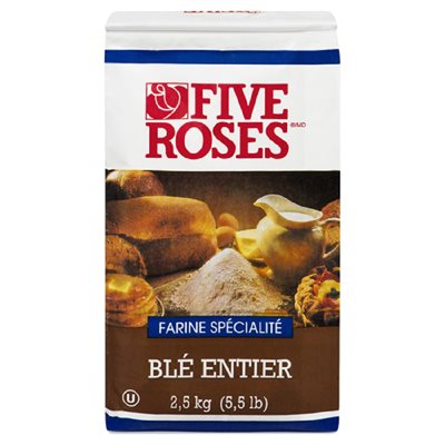 FIVEROSE FARINE DE BLE ENTIER 2.5KG