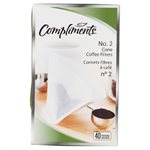 Comp Coffee Filters Cone 2 40UN