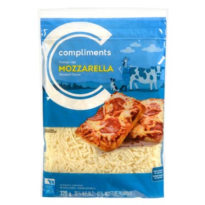 Comp Cheese Mzzarella Shredded 320GR