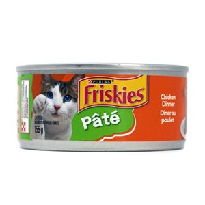 FRISKIES NOUR CHATS PATE POULET 156GR