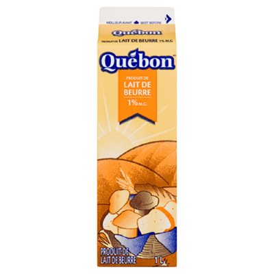 QUEBON LAIT DE BEURRE 1% 1LT