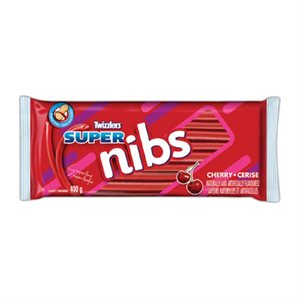 TWIZZLER REGLISSE NIBS CERISE 400GR