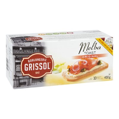 GRISSOL TOAST MELBA REGULIER 400GR