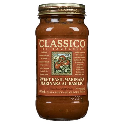 CLASSICO SAUCE MARINARA BASILIC 650ML