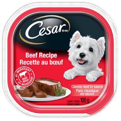 CESAR NOUR CHIEN BOEUF 100GR