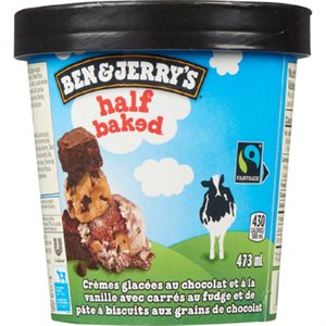 B&J Ice Cream HalfBaked 473ML