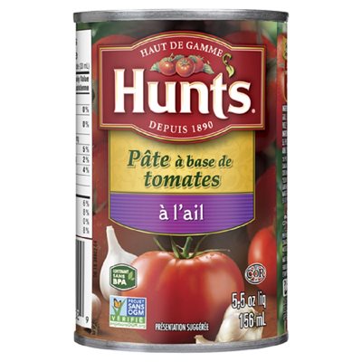 Hunts Tomato Paste W / Grlc 156ML