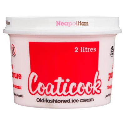 CoatiCoo Ice Cream Neapolitan 2LT