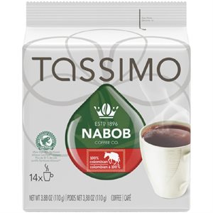 NABOB TASSIMO CAFE 100% COLOMB 14 110GR