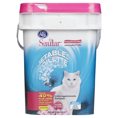 SAULAR LITIERE CHATS PARF JETABLE 8.1KG