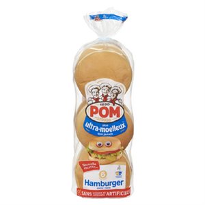 POM PAIN HAMBURGER ULTRA MOELLEUX 6UN