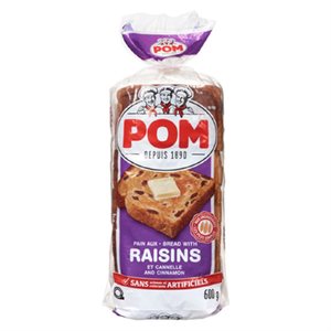 POM PAIN RAISINS CANNELLE 600GR