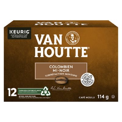 VANHOUTT CAFE COLOMB MI-NOIR 12KCUP 114GR