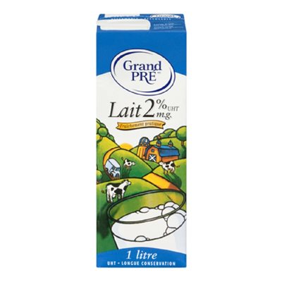 GRAND PRE LAIT NATURE 2% UHT 1LT