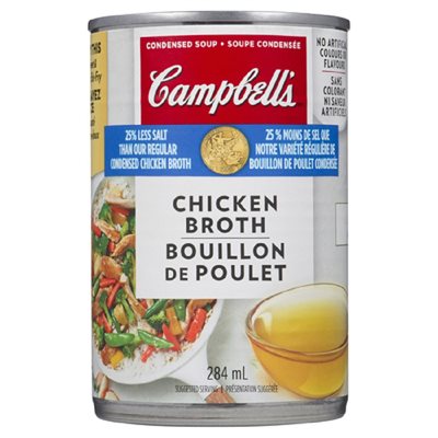 CAMPBELL BOUILLON POULET F-SOD. 284ML