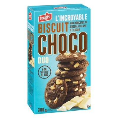 Leclerc Cookies Choco Duo 300GR