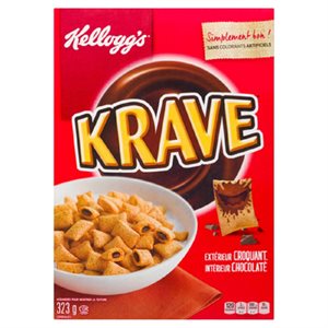 KELLOGGS CER KRAVE CER AU CHOC 323GR