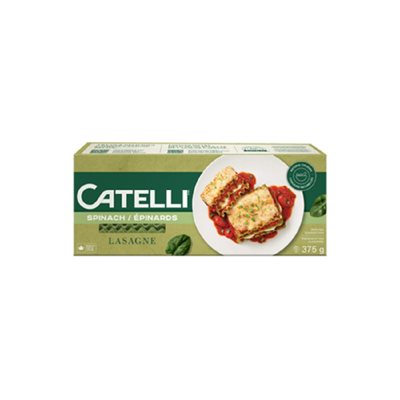 CATELLI PATES LASAGNES EPINARDS 375GR