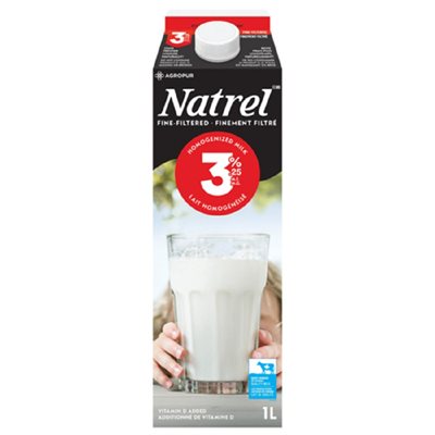 NATREL LAIT 3.25% FINEMENT FILTRE 1LT