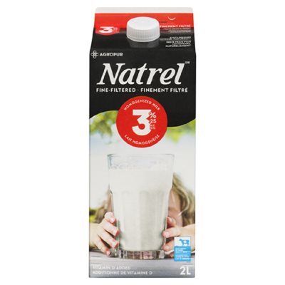 NATREL LAIT 3.25% FINEMENT FILTRE 2LT