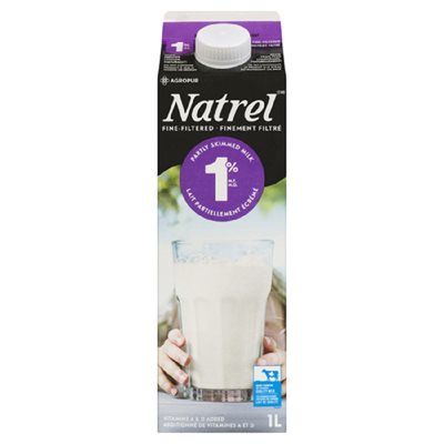 NATREL LAIT 1% FINEMENT FILT CAR 1LT