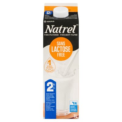 NATREL LAIT 2% SANS LACTOSE 1LT