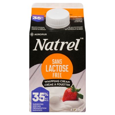 NATREL CREME SANS LACTOSE 35% 473ML