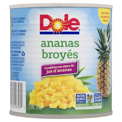 DOLE ANANAS BROYEES NS 398ML