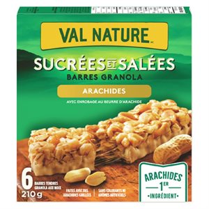 VNATURE BAR SUC&SALE ARACHIDES 210GR