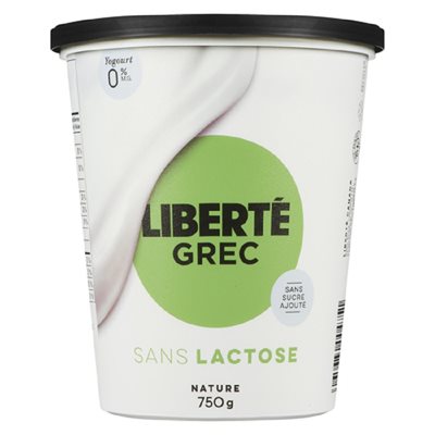 Liberte Yogurt Greek 0% Lcts 750GR