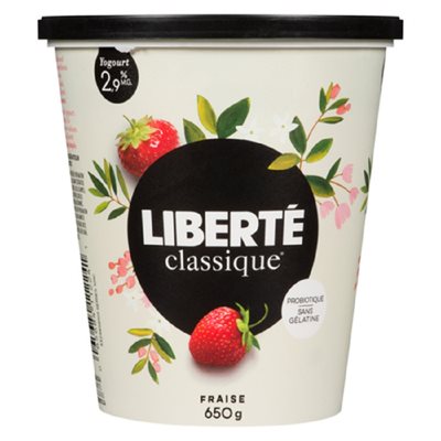 LIBERTE CLASSIQUE YOG 2.9% FRAISE 650GR