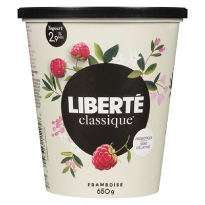 LIBERTE CLASSIQUE YOG 2.9% FRAMB 650GR