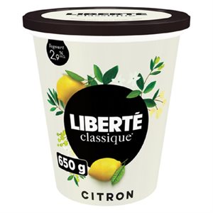 LIBERTE CLASSIQUE YOG 2.9% CITRON 650GR
