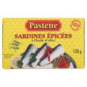 PASTENE SARDINES EPICEES 120GR
