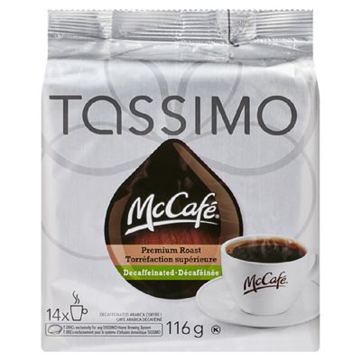 McCafe Tassimo Decaf Prem Rst 116GR