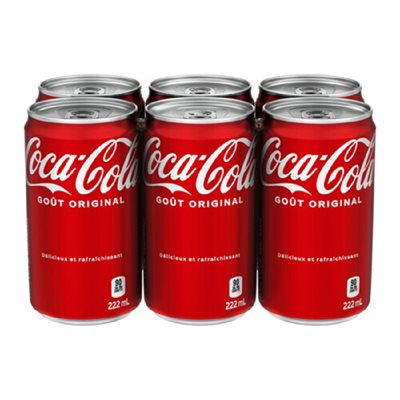 COCACOLA CLASSIQUE MINI CAN 6x222ML