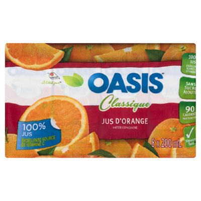 Oasis Juice Orange 200ML 8Pk 8x200ML