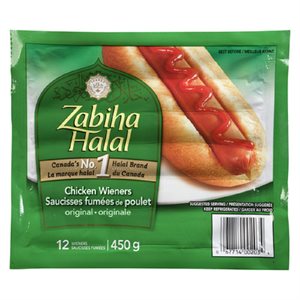 MaplLodg Halal Chicken Wieners 450GR