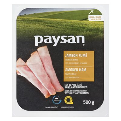 PAYSAN EMINCE JAMBON FUME DISC 500GR