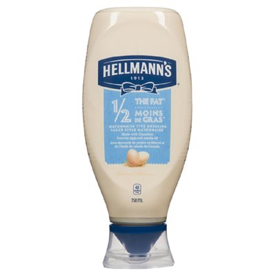 HELLMANN MAYO 1 / 2 MOINS GRAS 750ML