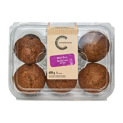 Comp Muffins Raisin Bran 600GR