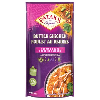 Pataks Sauce for 2 Butter Chkn 200ML