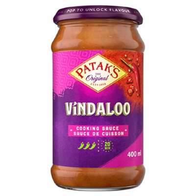 Pataks Sce Cooking Vindaloo 400ML