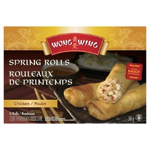 WONGWING ROULEAU PRINTEMP POULET DISC 545GR